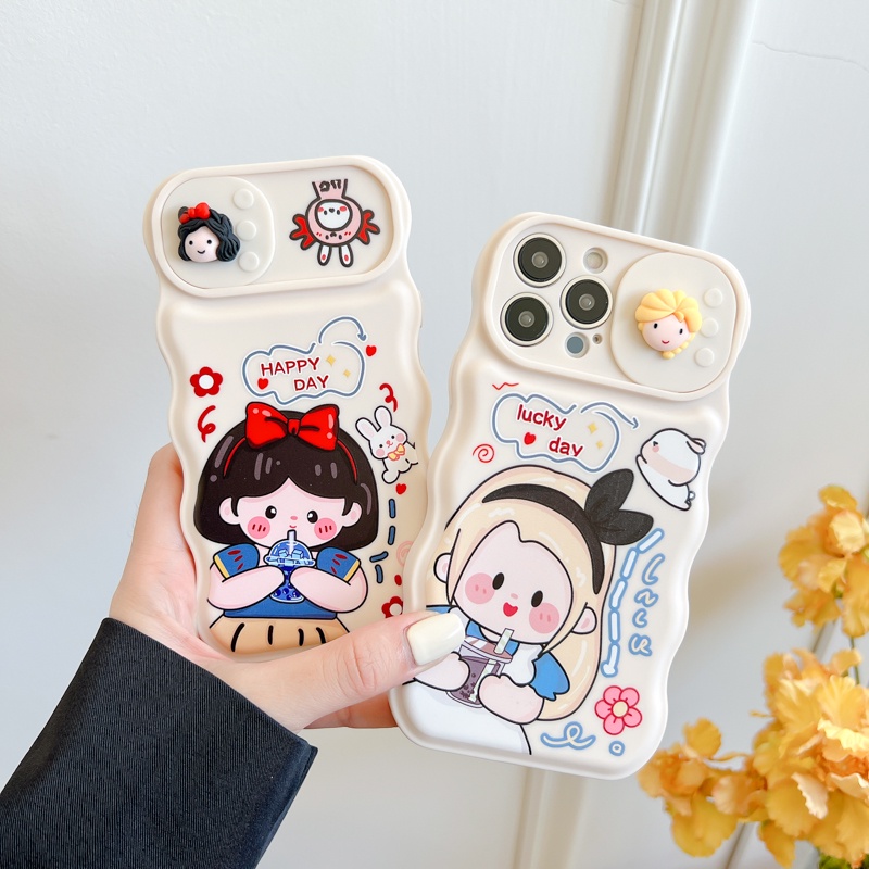 Ốp Điện Thoại Hình Bạch Tuyết Và Belle Cho iPhone 12 13 11 PRO MAX XR 11 12 PRO X XS MAX