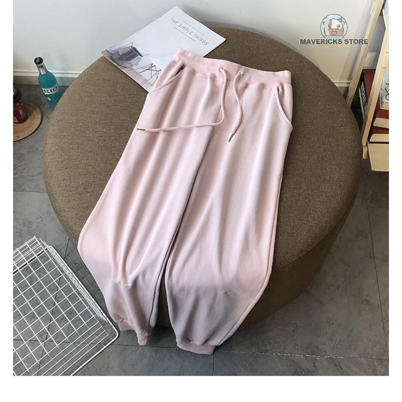 Set áo hoodie dài tay màu sắc kèm quần dài thời trang nữ
