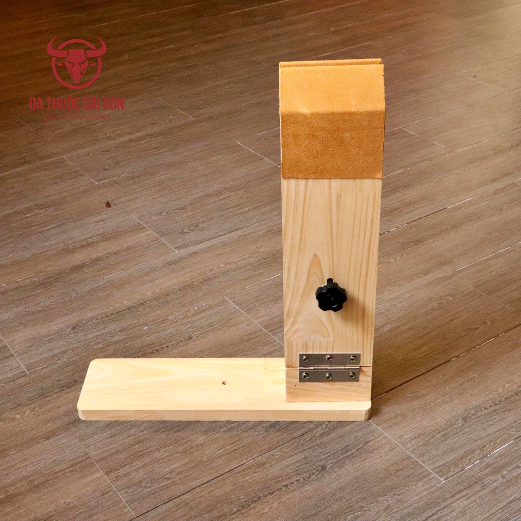 Kẹp gỗ bọc da lộn - Dụng cụ làm túi da - Giúp giữ chặt sản phẩm để đường may thêm tinh tế
