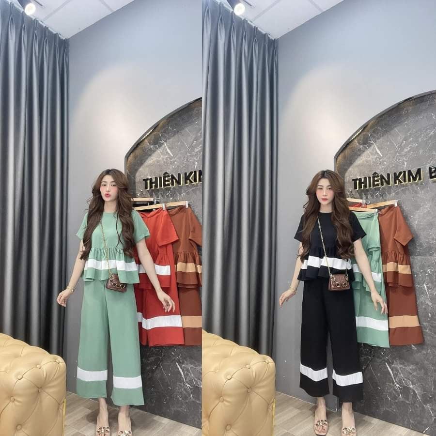 Set đồ thiết kế chất lụa tằm ý sang trọng, đơn giãn/cao cấp