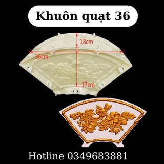 Khuôn đúc chậu cảnh Quạt 36, Dùng làm chậu cây cảnh bonsai ngoài trời mới 100% nhựa ABS cao cấp cực bền