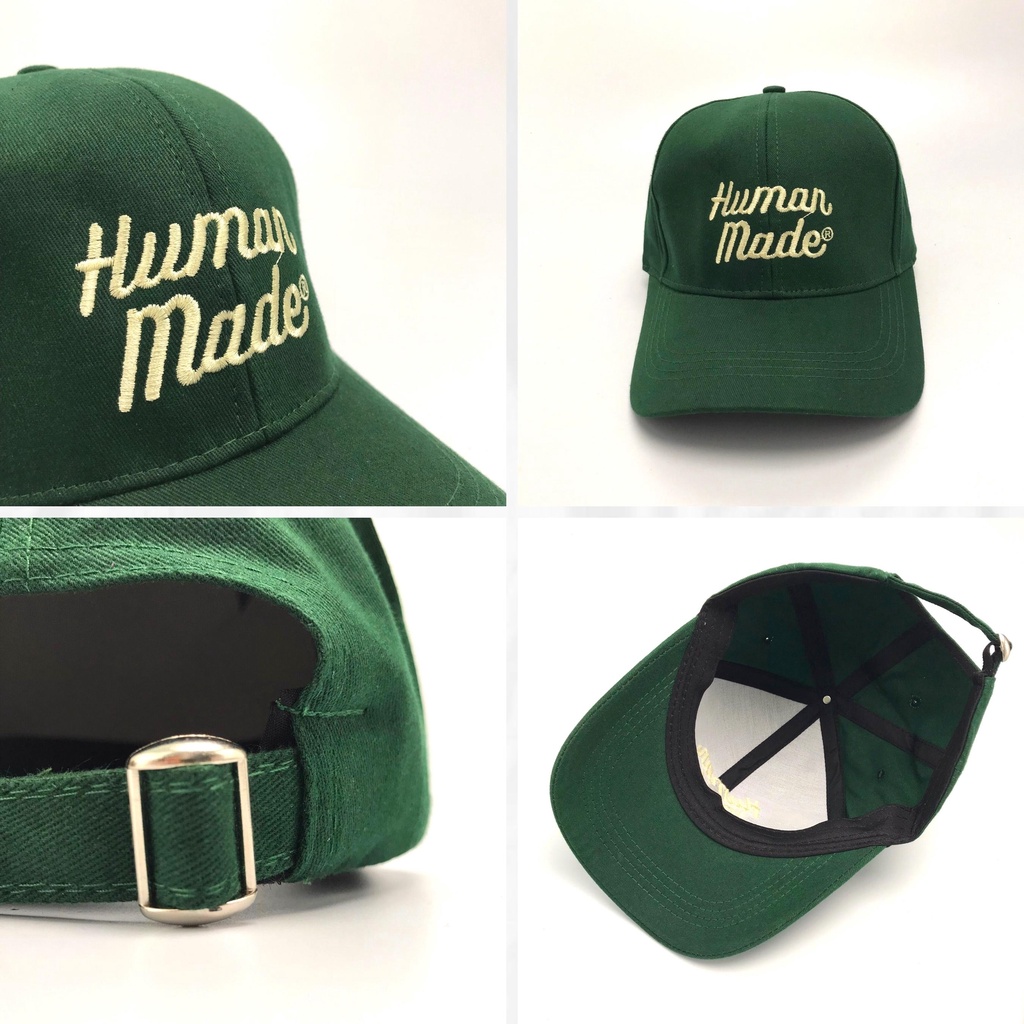 Mũ lưỡi trai Unisex  Nón kết Ulzzang thêu chữ HUMAN MADE chất kaki cao cấp Molly Fashion – NK19