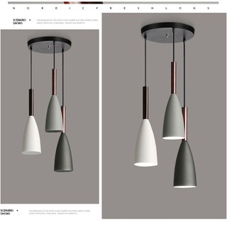 Đèn thả phòng khách - đèn thả bàn ăn - đèn treo trần trang trí - Bộ 3 chao