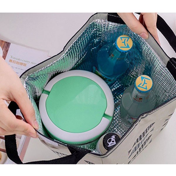 Túi Giữ Nhiệt Đựng Hộp Cơm Loại Lớn Có Quai Xách Phong Cách Nhật Siêu Đẹp Smart Home 1904