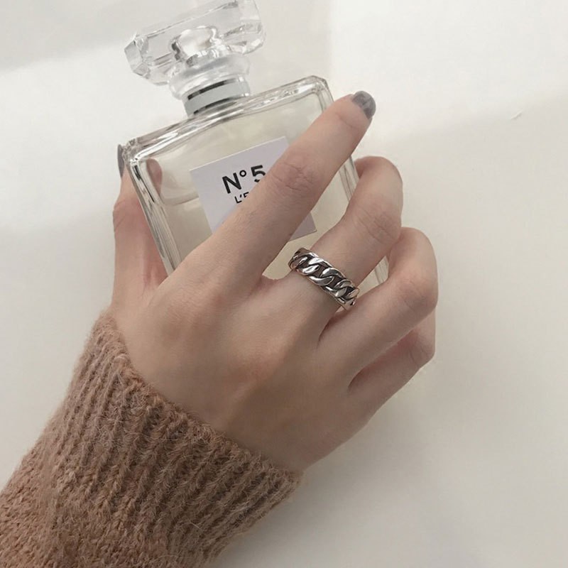 Nhẫn bạc 925 đơn giản thời trang dành cho nam và nữ