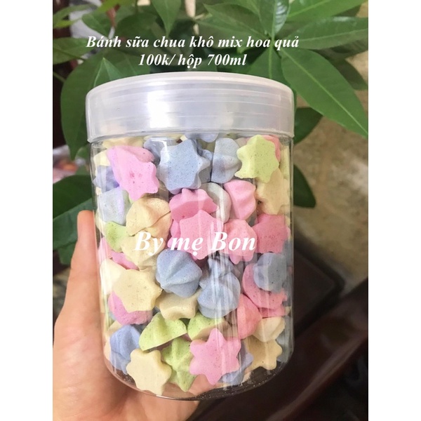 Bánh sữa chua khô vị trái cây (lọ 700ml - 105gr)