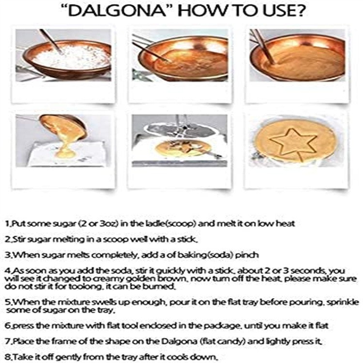 Bộ dụng cụ làm bánh quy/kẹo đường Dalgona tổ ong phim Hàn Quốc Squid Game | BigBuy360 - bigbuy360.vn