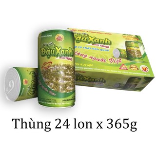 Thùng 24 Lon Cháo Đậu Xanh Minh Trung 365gr