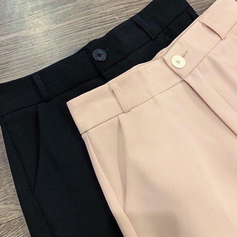 QUẦN ỐNG XUÔNG🎗Ảnh thật🎗 Quần suông ống rộng công sở, quần culottes khoá trước [QN88] | BigBuy360 - bigbuy360.vn