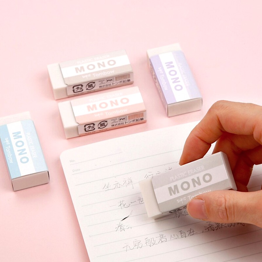 Gôm tẩy TOMBOW MONO - MONO Plastic + "SMOKY COLOR" Eraser