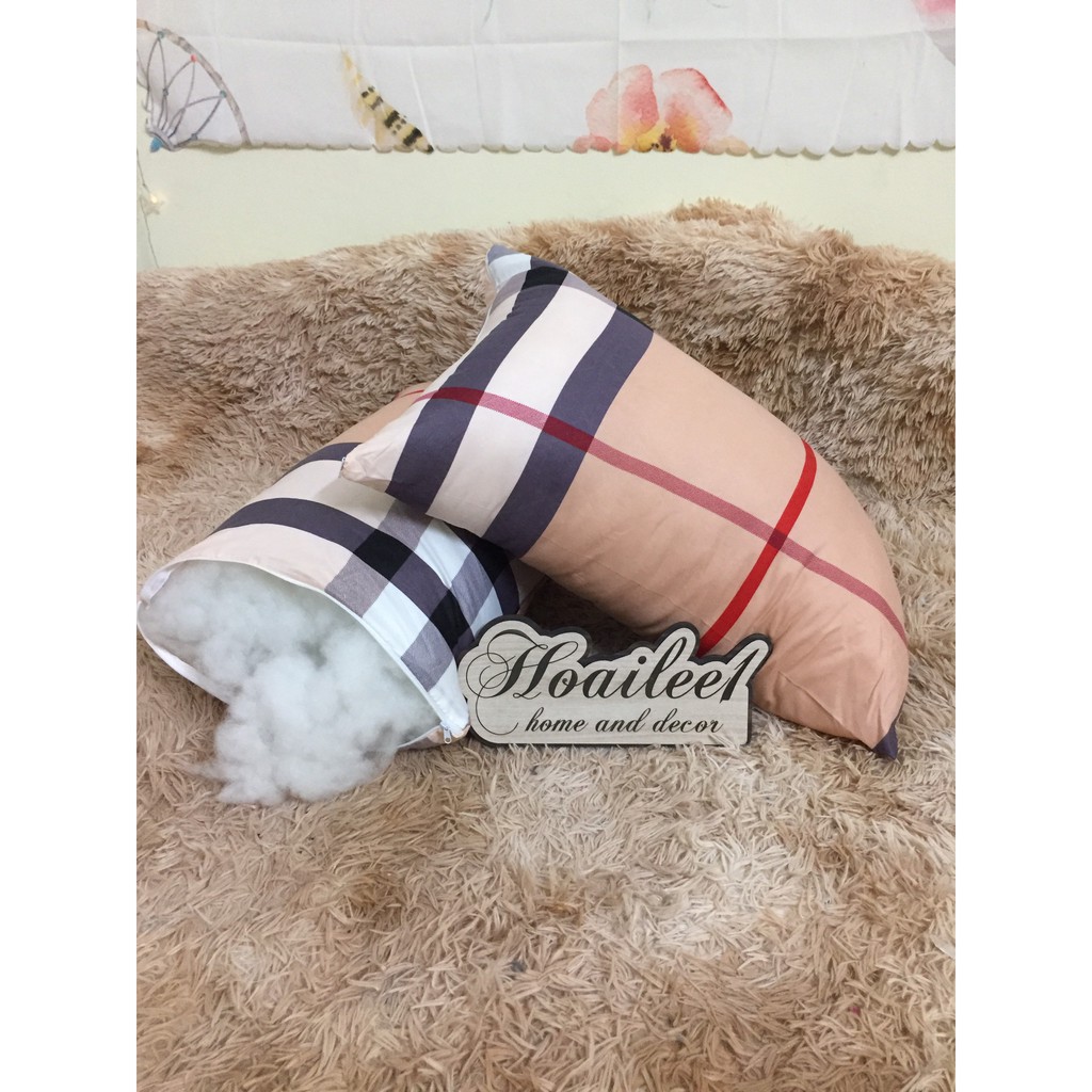 Ruột gối bông gòn mẫu bbr FREE SHIP  cao cấp kích thước 45x65cm