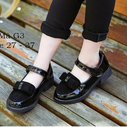 Giày da bóng bé gái 3-12 tuổi G3