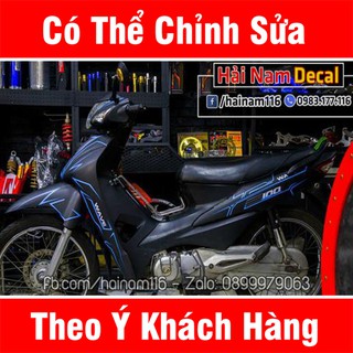 Tem Trùm Wave A Đen chỉ xanh