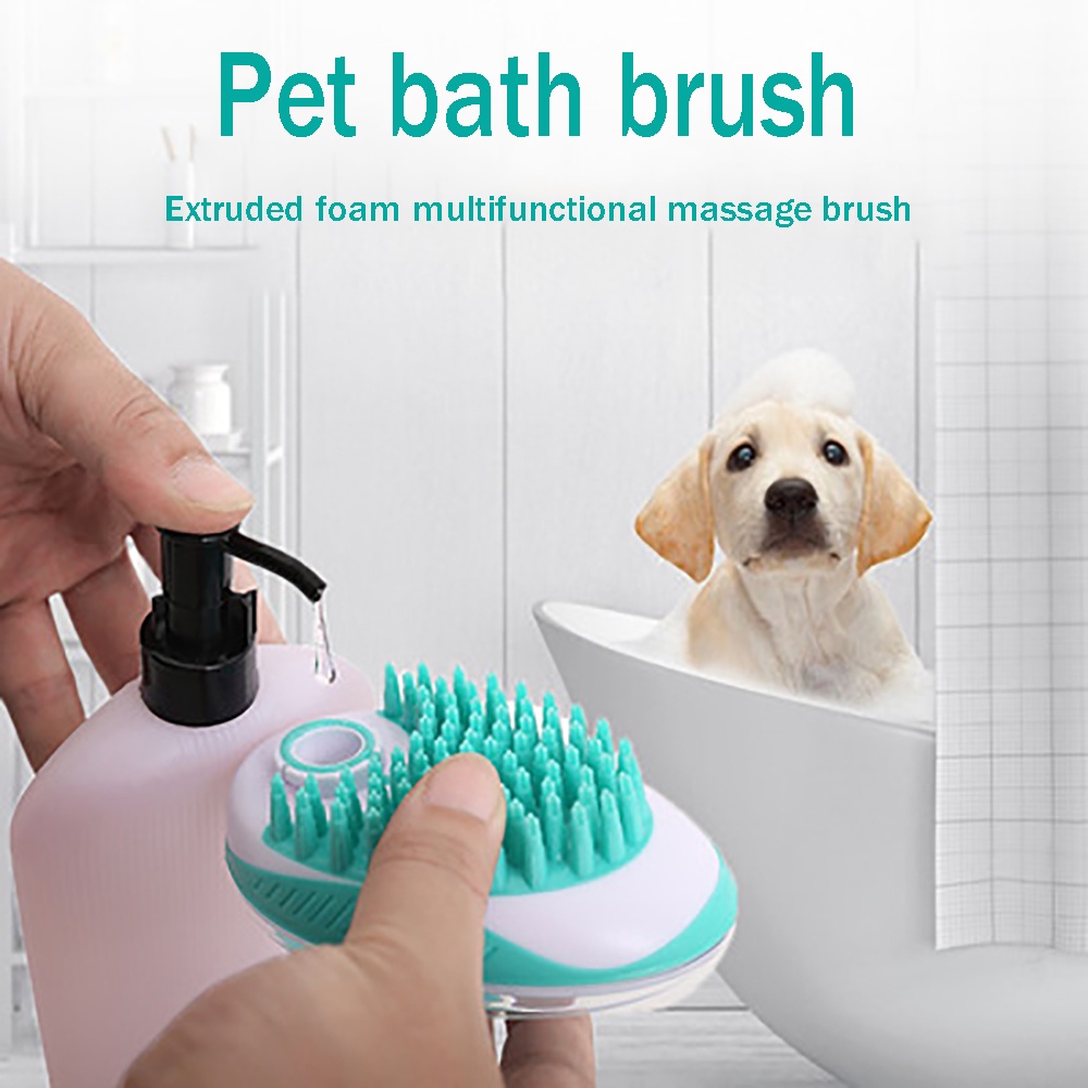 Bàn chải lược silicon mềm chải chuốt tắm spa cho chó mèo