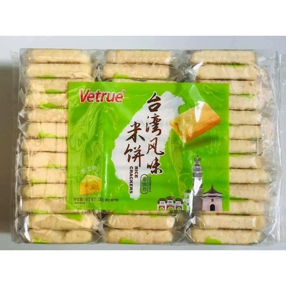 Bánh gạo Vetrue phô mai, rau củ Đài Loan 300g