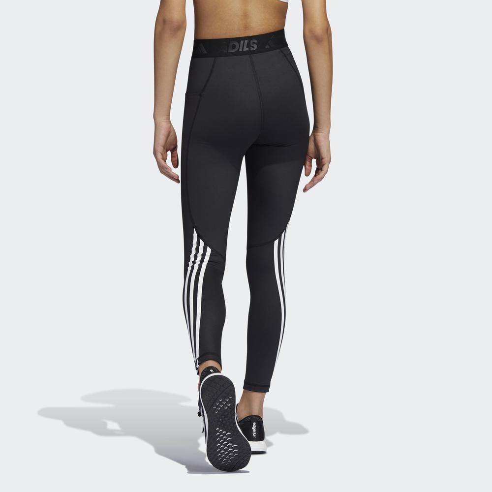 Quần Bó adidas TRAINING Nữ Quần Bó Gym Dáng Dài 3 Sọc Techfit Màu đen GR8248