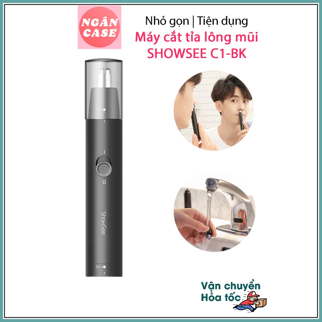 Máy tỉa lông mũi Showsee C1-BK, Dùng cho Nam/Nữ, Nhỏ gọn, Tiện dụng