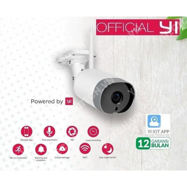 Camera Wifi YI CB301 ngoài trời chính hãng, độ phân giải 3.0Mpx SUPERHD 1536P, kèm thẻ nhớ 128GB | BigBuy360 - bigbuy360.vn