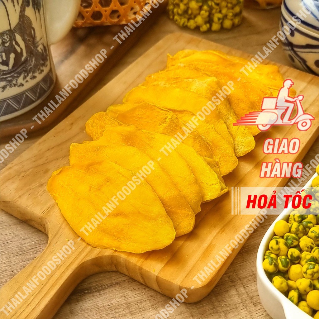 Xoài Sấy Dẻo Miếng To - Lon 500gram