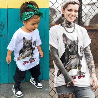 Áo thun gia đình Frenchie Bull Pháp siêu ngầu