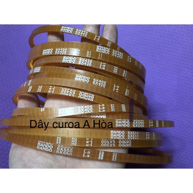 Dây curoa Bando 6x250 đến 6x550 đủ số (hàng xịn)