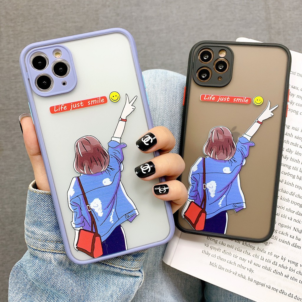 Ốp Lưng Nhám Chống Sock, Va Đập Bảo Vệ Camera Say Hi ! - G070