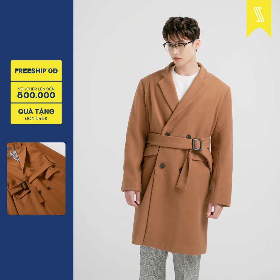 Áo khoác dạ SSSTUTTER phong cách hàn quốc THOMAS COAT