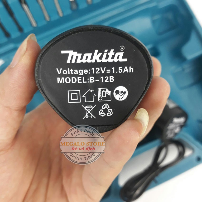 Máy Khoan Pin Bắt Vít MAKITA 12V - Kèm Phụ Kiện 24 Món