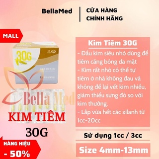tách lẻ Đầu kim tiêm dưỡng chất meso 30G của hãng Sungshim Hàn Quốc 4mm, 13mm