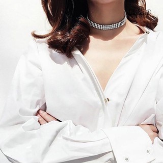 Choker Đeo Cổ Silicon Đính Đá Xinh Xắn