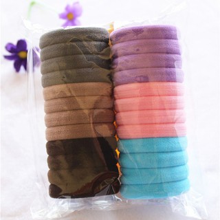 Set 24 dây thun buộc tóc thời trang cho nữ