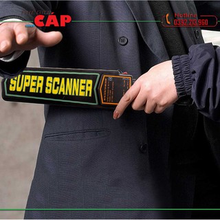 (Kèm Pin 9v) Máy Dò Kim Loại An Ninh Cầm Tay Super Scanner MD3003B1