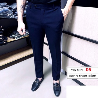 Quần âu nam  chất vải tuyết mưa  ,co giãn 4 chiều dáng ôm body chống nhăn