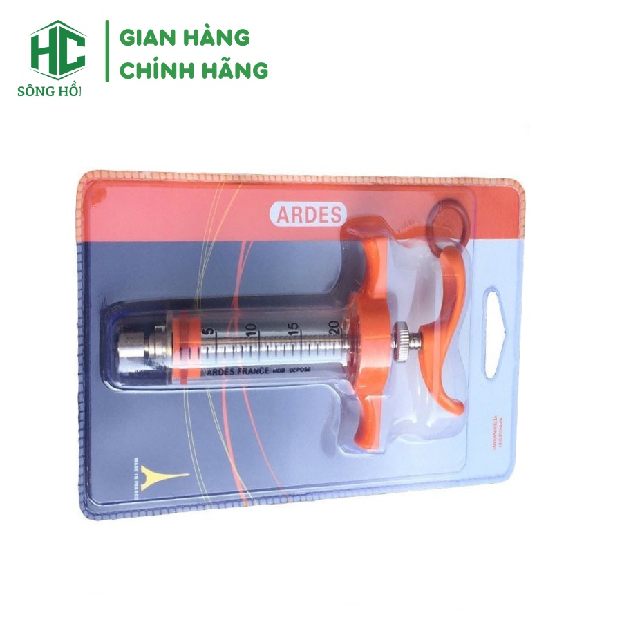 Xilanh tiêm thuốc ARDES 20ml - Xilanh tiêm bơm tiêm nhựa sử dụng cho gia súc dễ sử dụng, bền lâu [Nhập khẩu chính hãng]