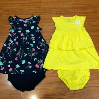 Set đầm kèm chip Carter bé gái