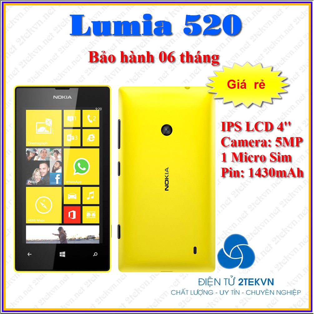 Điện thoại Nokia Lumia 520 giá rẻ