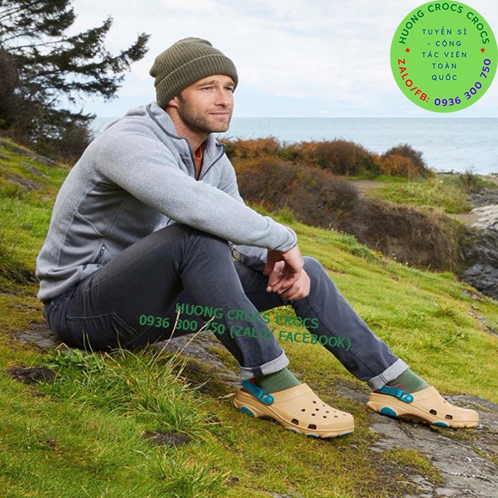 DÉP SỤC CROCS OFFROAD ALL TERRAIN CLOG MÀU KHAKI