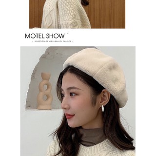 [201] Mũ beret lông sẵn 7 màu
