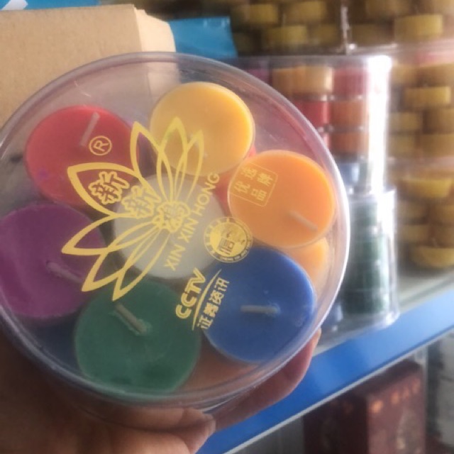 Nến 28v 1 hộp 7 màu