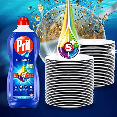 Nước Rửa Chén Pril Kraft Gel 5 Tác Động Hàng Đức Chai 500ml Tẩy Sạch Chén Dĩa Thơm Ngát Hương Chanh Trà Xanh