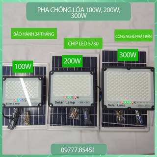 Đèn năng lượng mặt trời 500w, 300w, 200w, 100w chống chói, chống lóa