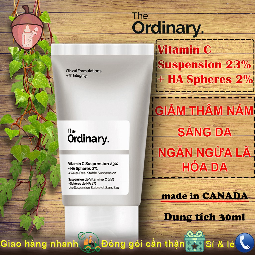 Kem Dưỡng Sáng Da - The Ordinary Vitamin C Suspension 23% + HA Spheres 2%