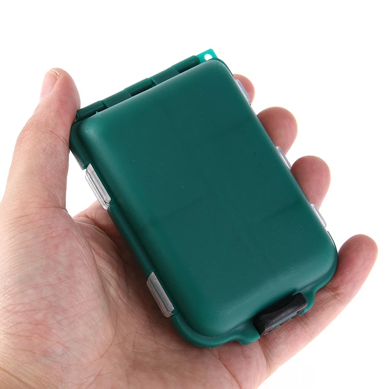 Hộp Nhựa Đựng Mồi Câu Cá 4 Màu 10 Ngăn Tiện Lợi