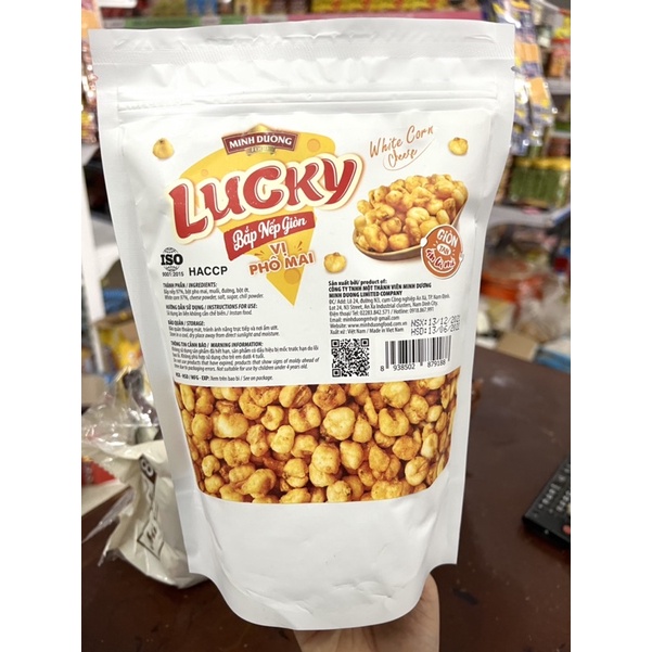 Bắp Nếp Giòn Vị Phô Mai Lucky Túi 250g