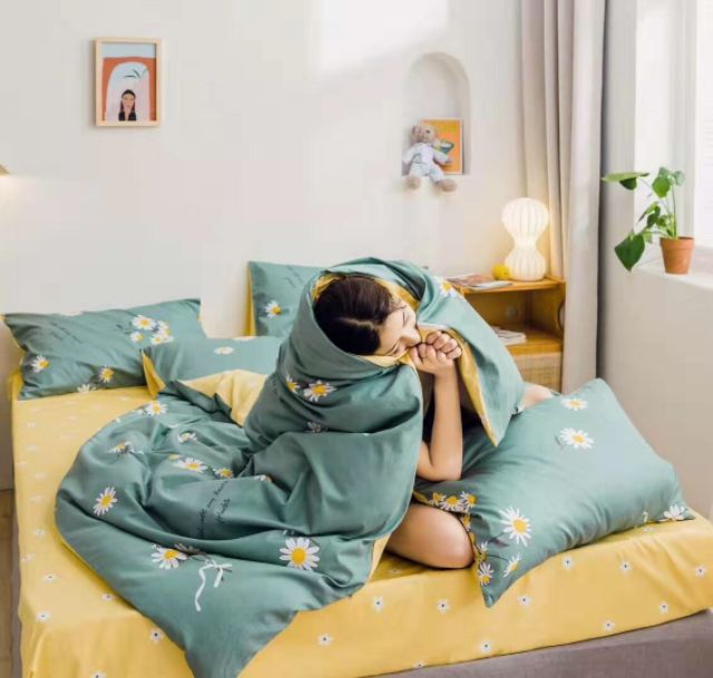 Bộ cotton poly Cúc họa mi