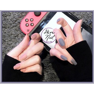 Set 24 móng tay giả màu sơn lì (tặng keo dán móng)