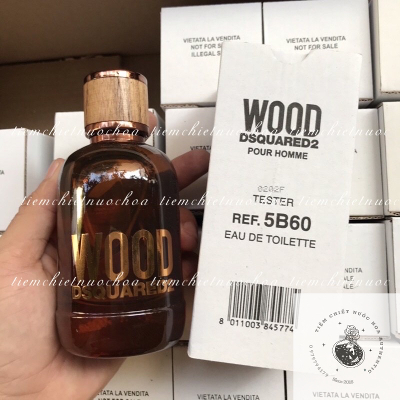 Tiemchietnuochoa_Nước Hoa Nam Tester Dsquared2 Wood Pour Homme EDT 100ml (box như hình,hình tự Shop chụp)