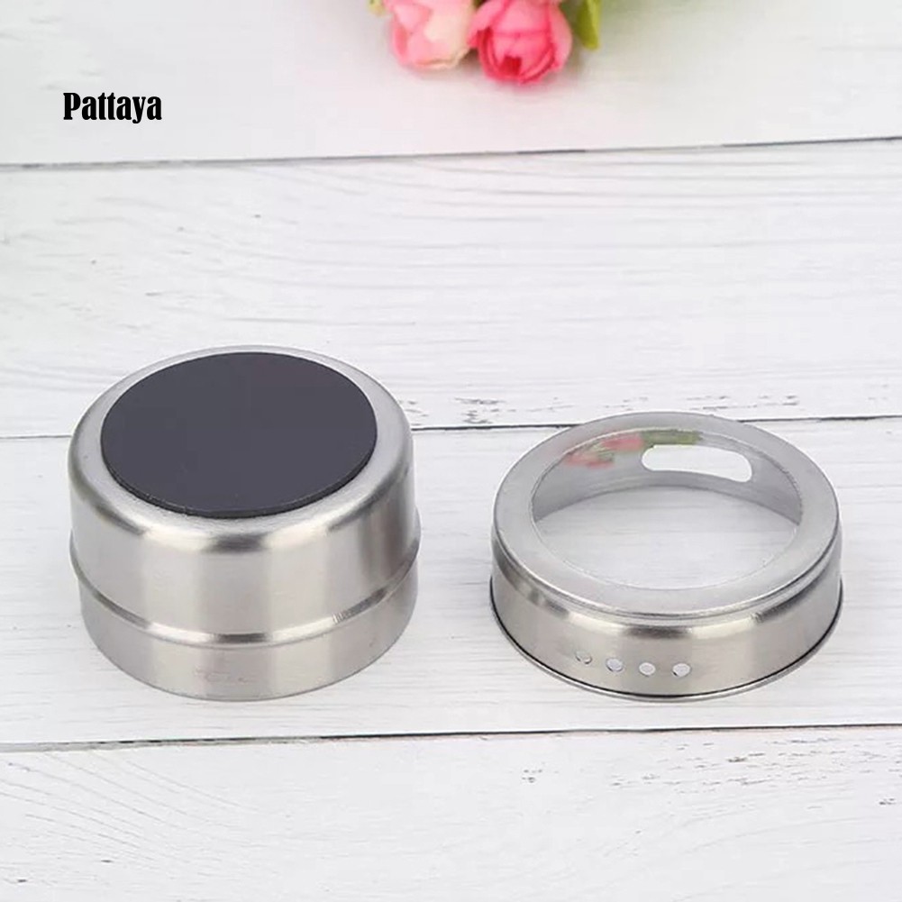 Hộp Đựng Gia Vị Bằng Thép Không Gỉ Có Nam Châm Chống Bụi Tiện Dụng | BigBuy360 - bigbuy360.vn