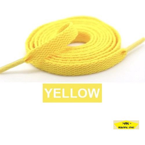 Dây giày bản dẹt bằng vải nhiều màu trơn 120cm 1m2 cho giày Jordan, Force 1,... dành cho nam nữ, hàng đẹp chất lượng