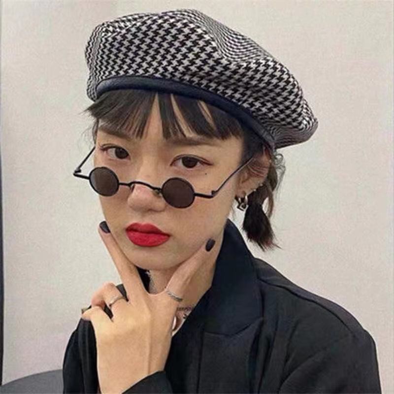 Kính mát gọng tròn phong cách hip hop thời trang cho nam/ nữ